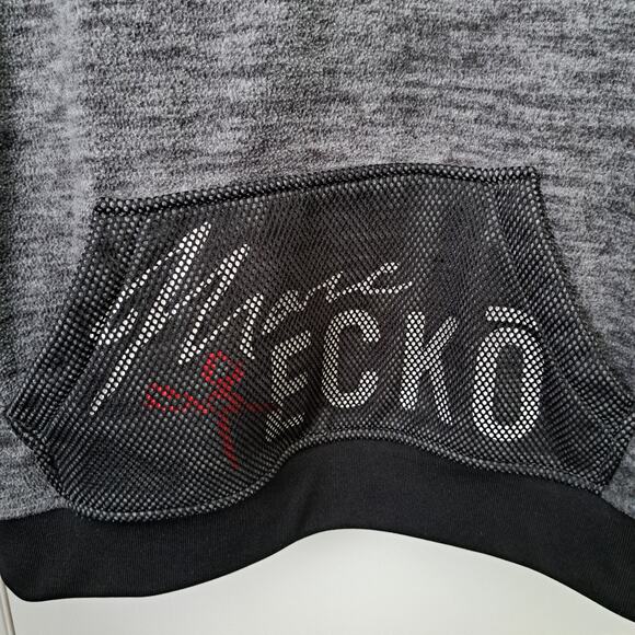 Marc Ecko Cut Sew Gray Fleece Hoodie Men's Medium - Picture 3 of 6